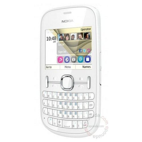 Nokia Asha 200 White mobilni telefon Slike
