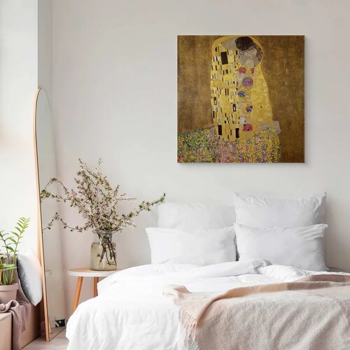  Slika - Gustav Klimt &amp;ndash; Kiss 80x80 Premium Print Slike