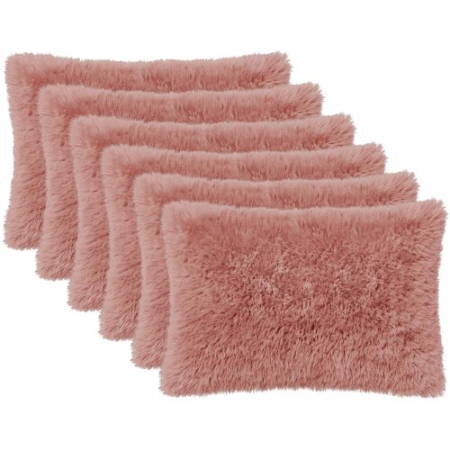  Presvlaka za jastuk 6 pcs HEERLEN Ružičasta 50 x 75 cm PV flis Cene