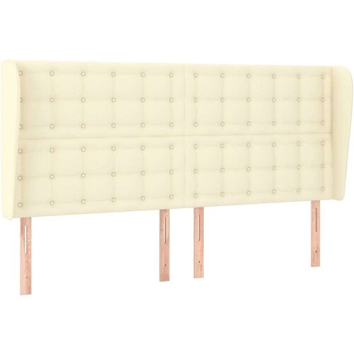  Uzglavlje s u&amp;scaron;ima krem 163x23x118/128 cm od umjetne kože - Krema 163 x 23 x 118/128 cm 1 Slike