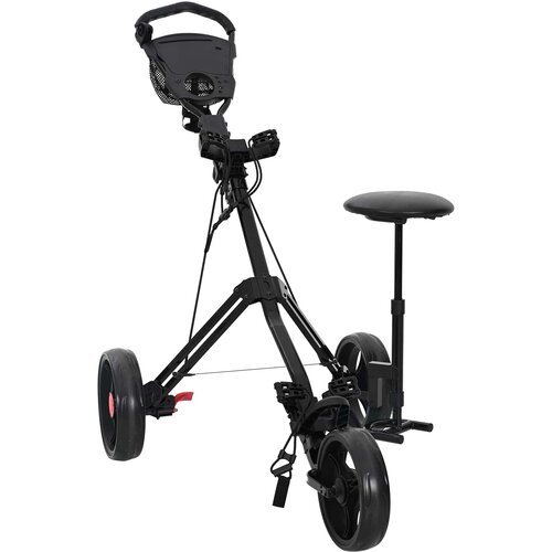 Golf Trolej s sjedi&scaron;tem Crna 95 x 69 x 114 cm Željezo Cijene