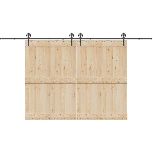 Pribor za klizna vrata 400 cm čelični crni Cijene