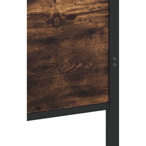  Metalni okvir kreveta bez madraca boja hrasta 137x190 cm Slike