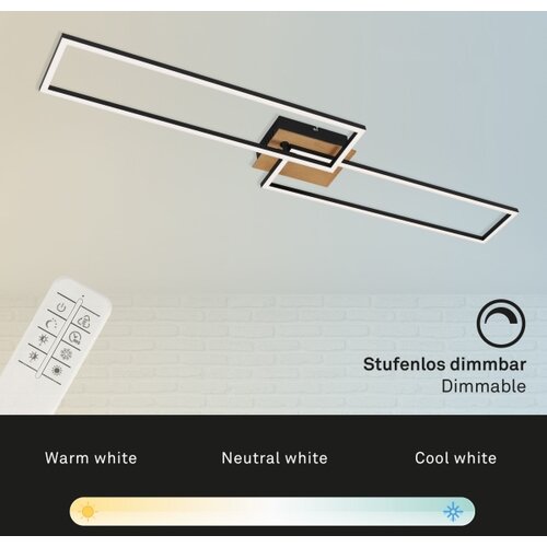 BRILO led prigu&amp;scaron;iva prislonjena plafonska svetiljka frame 2xLED/20W/230V 2700-5000 + do Slike