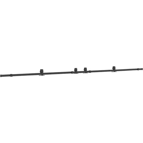VidaXL Pribor za klizna vrata 183 cm čelični crni Slike