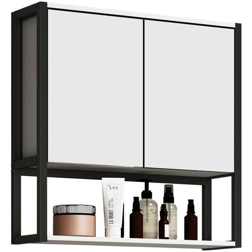 MID.YOU omara z ogledalom edino, bela Slike
