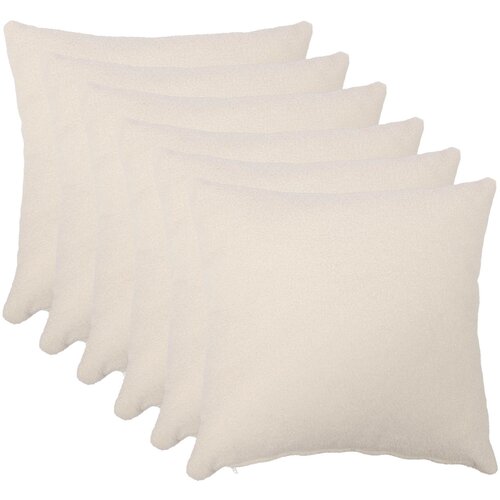  Presvlaka za jastuk 6 pcs HEERLEN Krem 80 x 80 cm Bouclé Cene