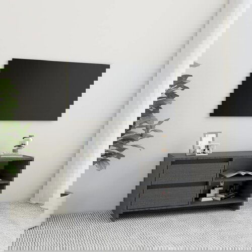 The Living Store TV omarica siva 80x31x39 cm trdna borovina - TV Omarica, (21375316) Slike