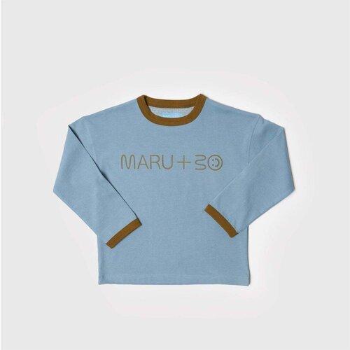 Maru+Bo Majice z dolgimi rokavi U15F2502-BLU13 Modra Slike