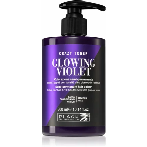 Black Professional Line Crazy Toner barvni toner Glowing Violet 300 ml