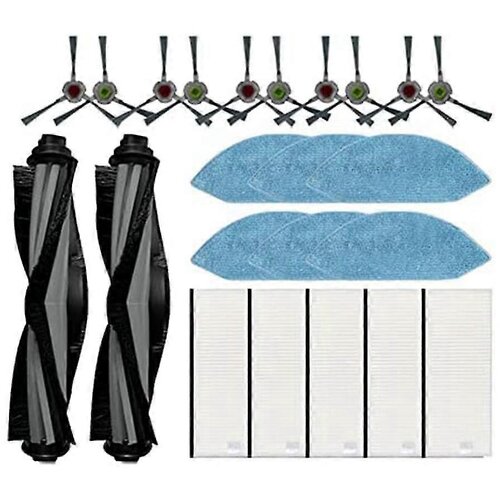 INORCO Glavna stranska krtaa Hepa Filter Mop Cloth Rag Zamenjava za sesalnik Deebot Ozmo U2 / Dgn22 Sp, (21983311) Slike