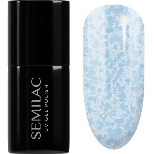 Semilac UV Hybrid Crushed_ICE gel lak za nohte z uporabo UV/LED lučke odtenek 493 Bubble Gum 7 ml Cene