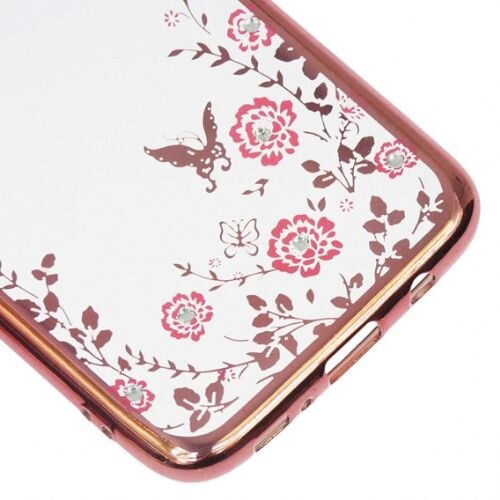 Nillkin Silikonski ovitek z rožicami za Samsung Galaxy A8 / A5 2018 A530 - pink Slike