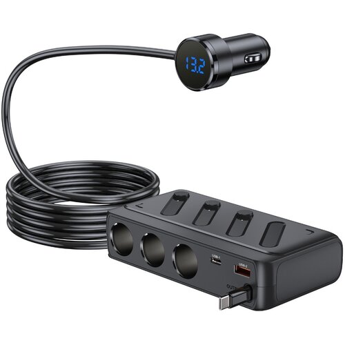 INF 3-v-1 avtopolnilec z 142W, PD45W, digitalnim prikazom in 65cm kablom, (5000505612) Cene