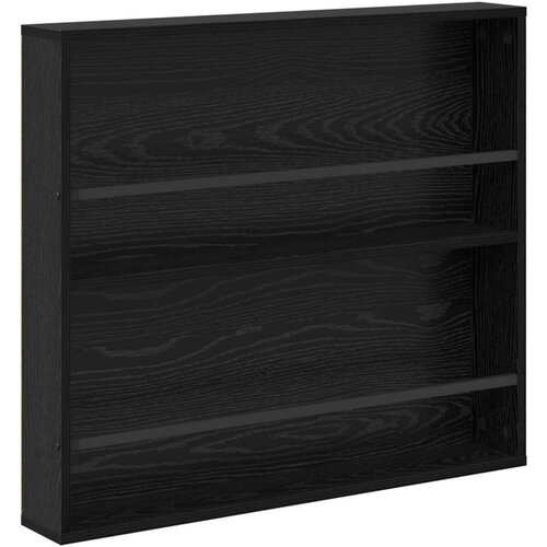  Polica za časopise s policom 2 pcs Crni hrast 80 x 12 x 70 cm Slike