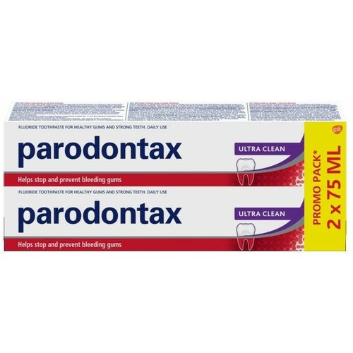 Parodontax pasta ultra clean 75 ml 1+1 gratis Slike