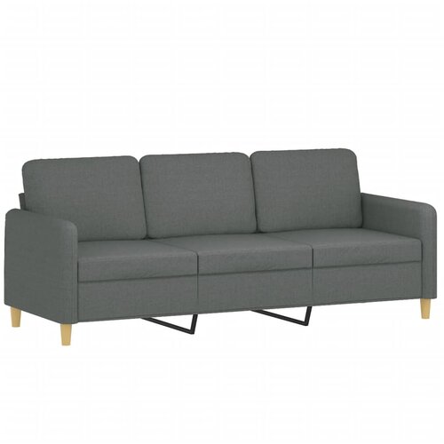  2-dijelni set sofa s jastucima tamnosivi od tkanine Slike
