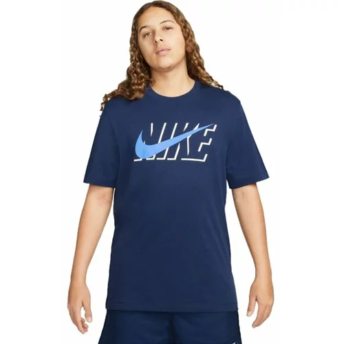 Nike NSW TEE SWOOSH BLOCK Muška majica, tamno plava, veličina