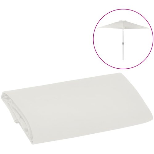 vidaXL Nadomestna tkanina za zunanji senčnik bela 300 cm Cene