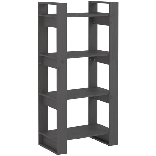 Maison Chic Knjižna omara - Knjižni regal siva 60x35x125 cm trden les, (21723513) Slike