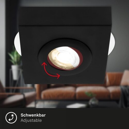 BRILONER 3996015 - LED spot svetiljka CTS LED/4W/230V 2700/4000K crna Slike