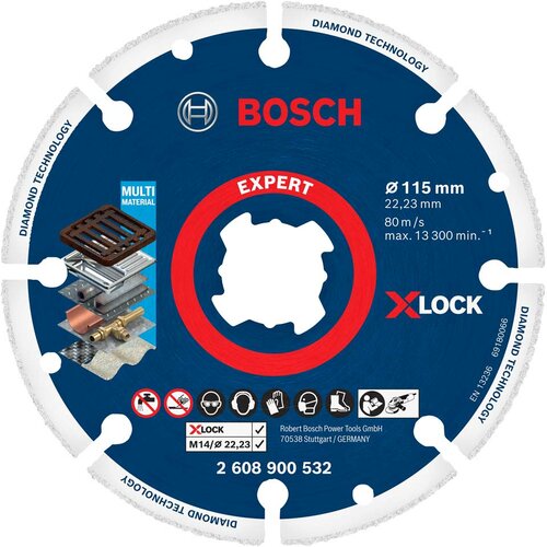 Bosch X-Lock dijamantski disk za metal 115x22,23 mm ( 2608900532 ) Slike
