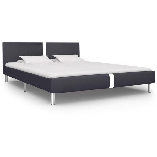 VidaXL Posteljni okvir črno umetno usnje 140x200 cm Slike
