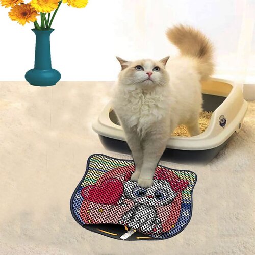 WALLXPERT Kdkafa0069 multicolor cat litter mat Cene