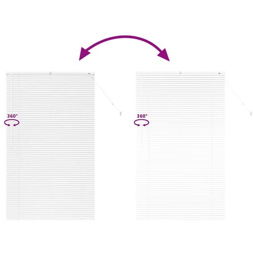  Zavjesa za prozor sa zavjesama Ostalo Bijela 100 x 175 cm Aluminij Slike