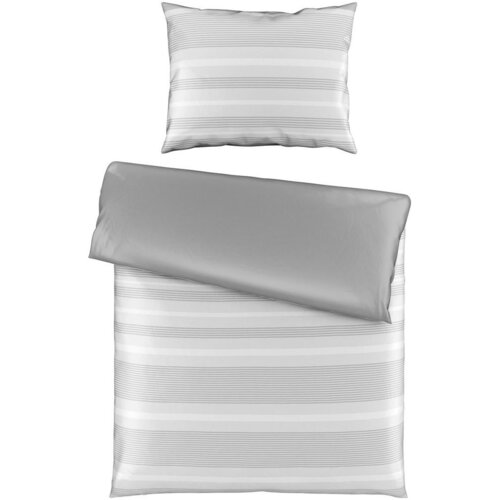 Esposa obojestranska posteljnina 140/220 cm saten siva Slike