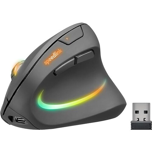 Speedlink Piavo Pro - Ergonomska polnilna mi&amp;scaron;ka navpična - brezžična, goma, črna, (20825719) Slike