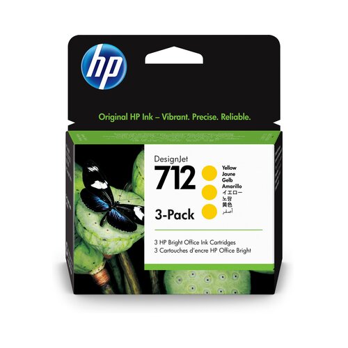 HP 712/3ED79A uložak tinte žuti 3 kom. ORIGINAL Slike