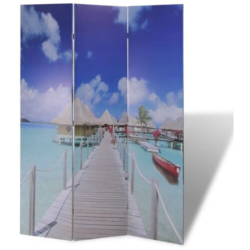  Sklopiva sobna pregrada s uzorkom plaže 120 x 170 cm Slike