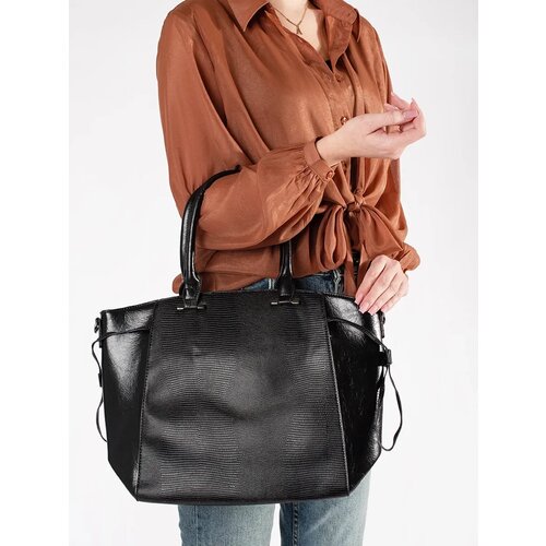 Shelvt Large black handbag with an additional strap Slike