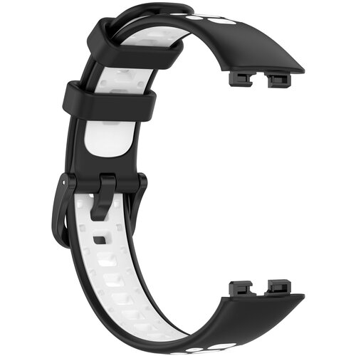 INF Nadomestni pašček za Huawei Band 10/9/8 - Zračen športni silikonski pašček White, (22102809) Cene