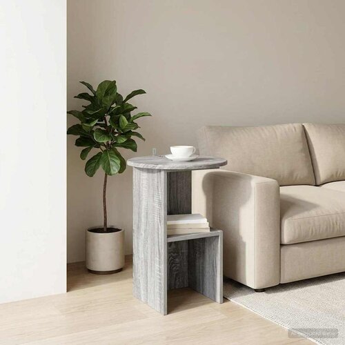  Bocni stol Siva sonoma &Oslash; 39,5 x 55 cm Konstruirano drvo Cijene