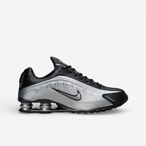 Nike Modne superge Shox R4 Metallic Silver Black Črna Slike