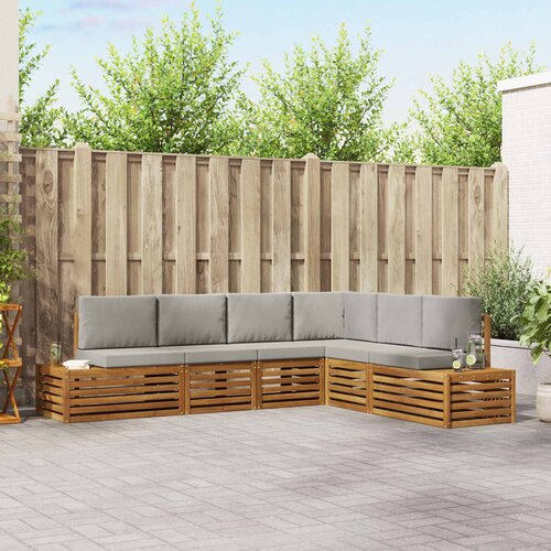  Set vanjskih sofa Prirodna i svijetlo siva 273 x 213,5 x 73 cm Cene