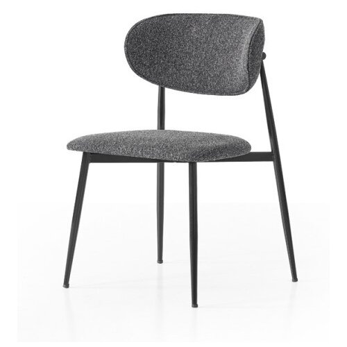 Art Invest Trpezarijska stolica Laila Siva / Crne metalne noge 480x520x850mm ( 775-469 ) Cene