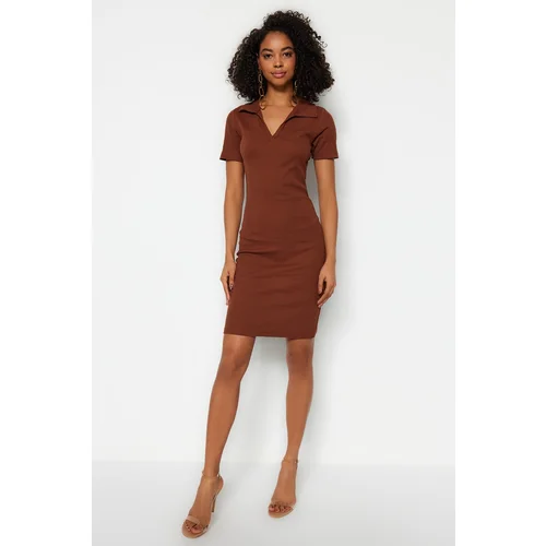 Trendyol Dress - Brown - Bodycon