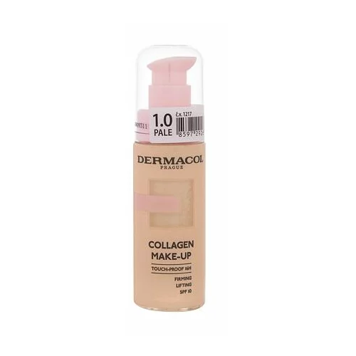 Dermacol Collagen Make-up SPF10 posvjetljujoč in vlažilen puder 20 ml odtenek Pale 1.0