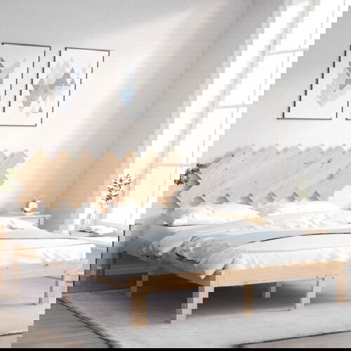 vidaXL Okvir za krevet s uzglavljem 140x200 cm od masivnog drva Cijene
