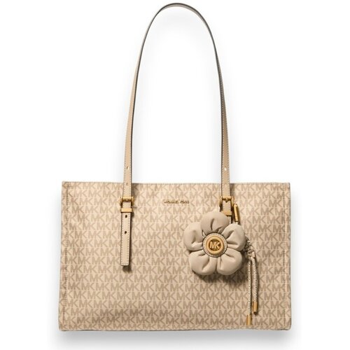 Michael Kors Torbe 30t6a6zt8c Md Ew Tz Tote W Charm Bež Slike
