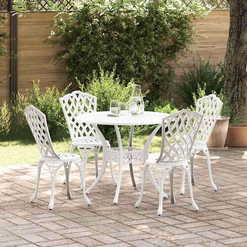  Vrtni set za objed 5 pcs Bijelo Aluminij Cene