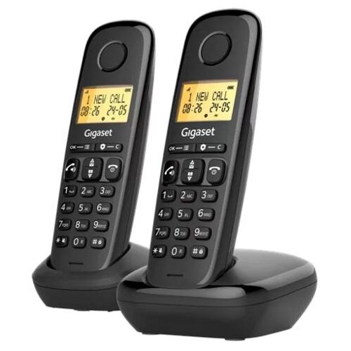 Gigaset Brezžični telefon Basic 100 DUO, črne barve, (5000495050) Cene