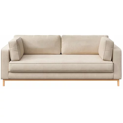 Ame Yens Bež baršunasti sofa 222 cm Celerio –