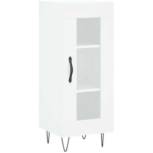  Visoka komoda bijeli 34,5x34x180 cm od konstruiranog drva Slike