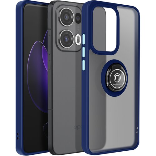 AVIZAR Ohišje za Oppo Reno 13 Pro Magnetic Ring Translucent Back, Modra noč, (5000015838) Cene