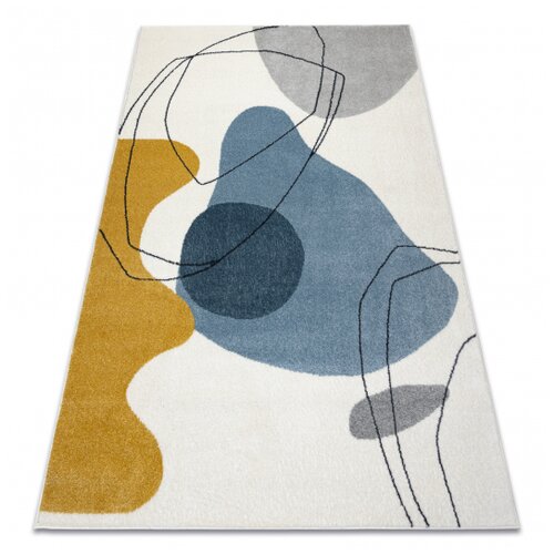 RugsX Preproga FUSION 7158 bela / zmanjšati / modra - Geometrična, moderna, abstraktna 160x220 cm, (5000175063) Cene
