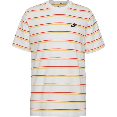 Nike Sportswear Majica 'Club' rumena / oranžna / črna / bela